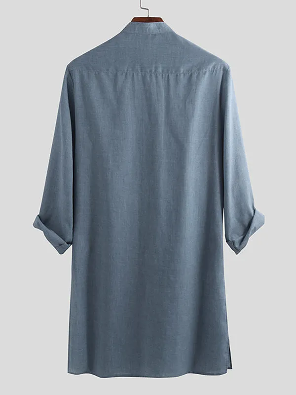 Men's Loose Long sleeve Mid-length Robe SKUB79199 sold by Incerunmen product image thumbnail 4