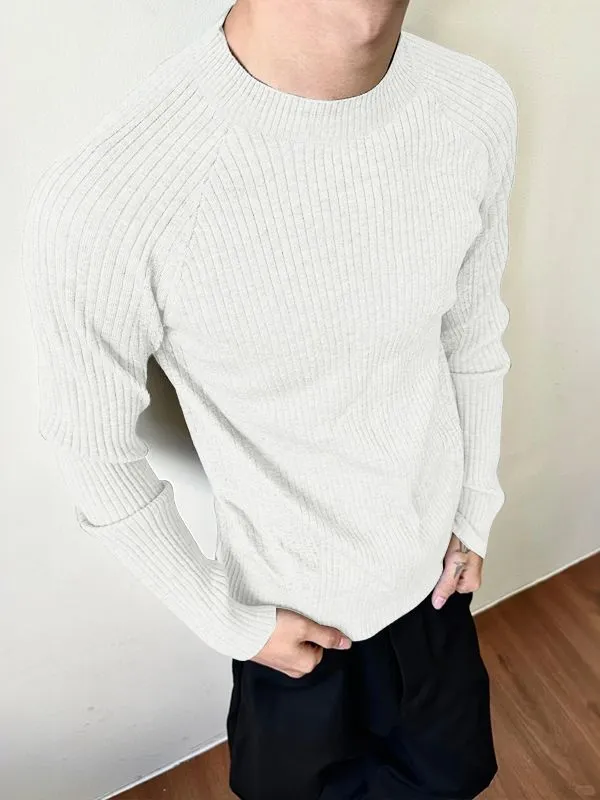 Men's Solid Color Textured Long Sleeve T-Shirt SKUL36783 sold by Incerunmen product image thumbnail 2