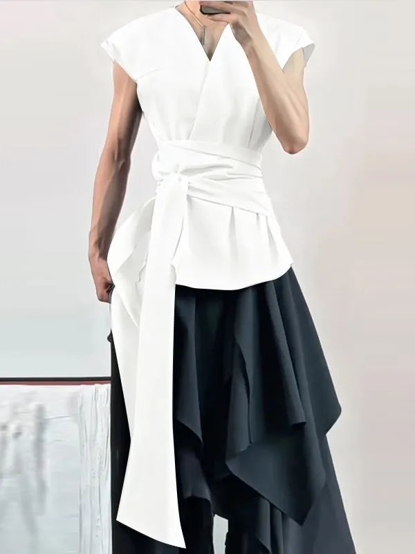 Men's Solid Color Loose Casual Waistcoat SKUL36647 sold by Incerunmen product image thumbnail 2