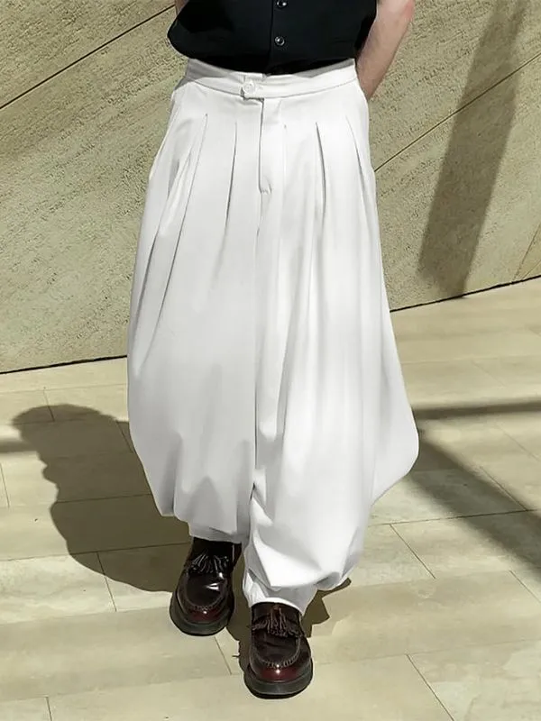 Men's Solid Loose Pleated Pant SKUL31922 sold by Incerunmen product image thumbnail 3