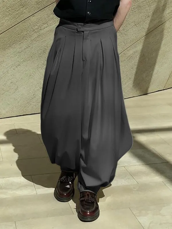 Men's Solid Loose Pleated Pant SKUL31922 sold by Incerunmen product image thumbnail 5