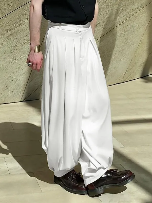 Men's Solid Loose Pleated Pant SKUL31922 sold by Incerunmen product image thumbnail 4