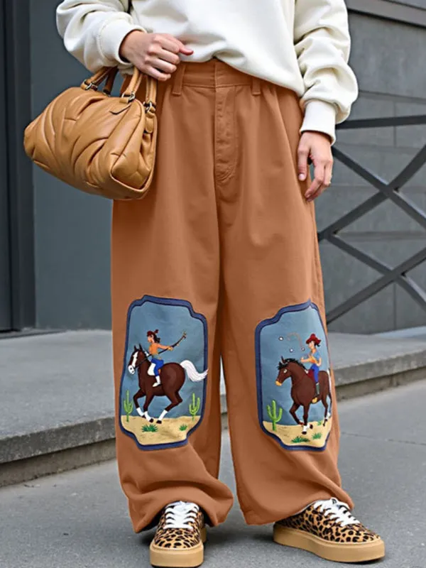 Men's Cartoon Print Wide Leg Casual Pant SKUL25974 sold by Incerunmen product image thumbnail 3