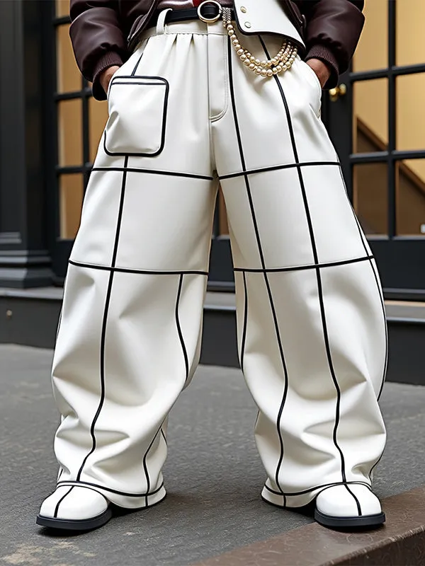 Men's Contrast Stripe Casual Pant SKUL22323 sold by Incerunmen product image thumbnail 2