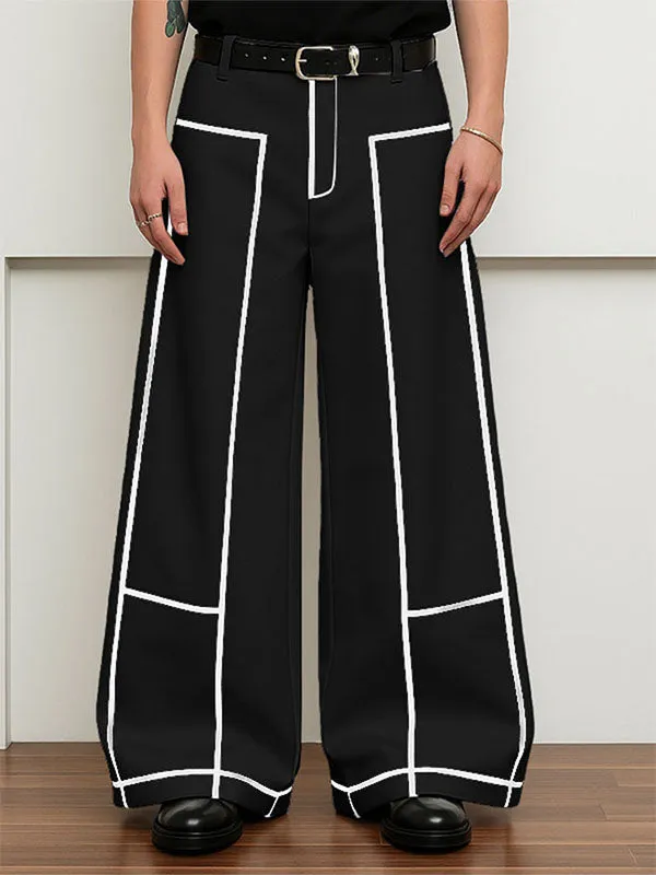 Men's Outline Contrast Casual Pant SKUL21182 sold by Incerunmen