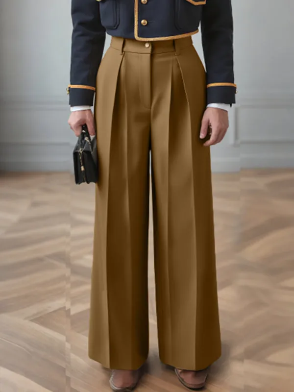 Men's Solid Color Pleated Casual Pant SKUL27438 sold by Incerunmen product image thumbnail 2