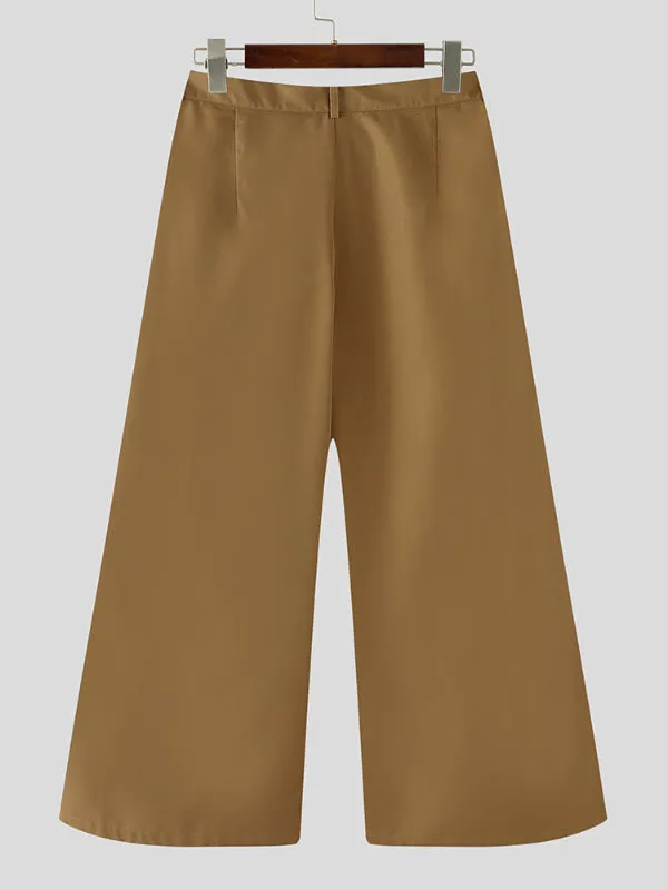 Men's Solid Color Pleated Casual Pant SKUL27438 sold by Incerunmen product image thumbnail 5
