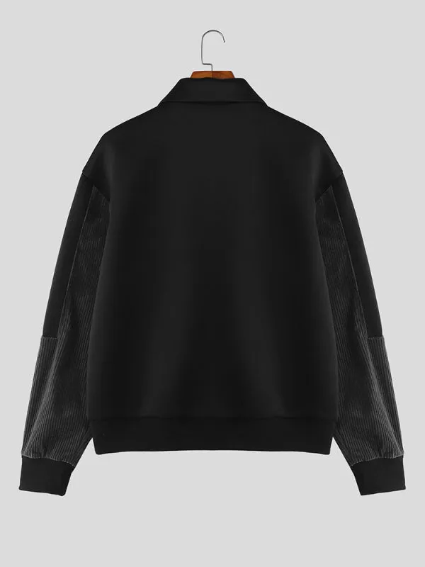 Men's Colorblock Corduroy Long Sleeve Jacket SKUL30494 sold by Incerunmen product image thumbnail 5