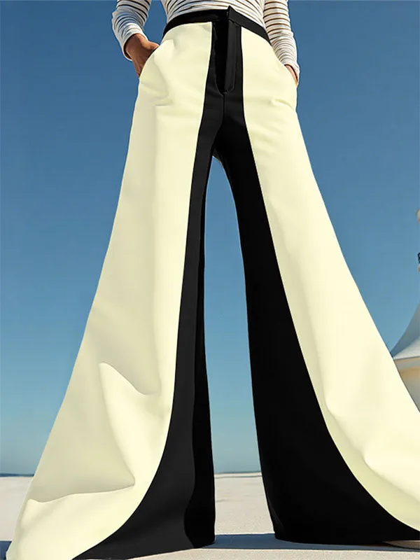 Men's Colorblock Flared Casual Pant SKUL24198 sold by Incerunmen