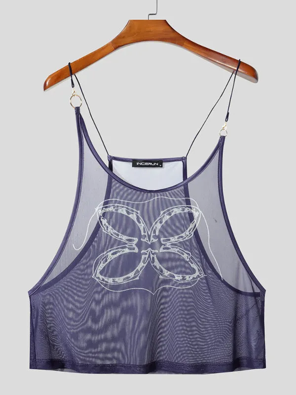 Mens Sheer Mesh Cami Tank SKUL23568 sold by Incerunmen product image thumbnail 4