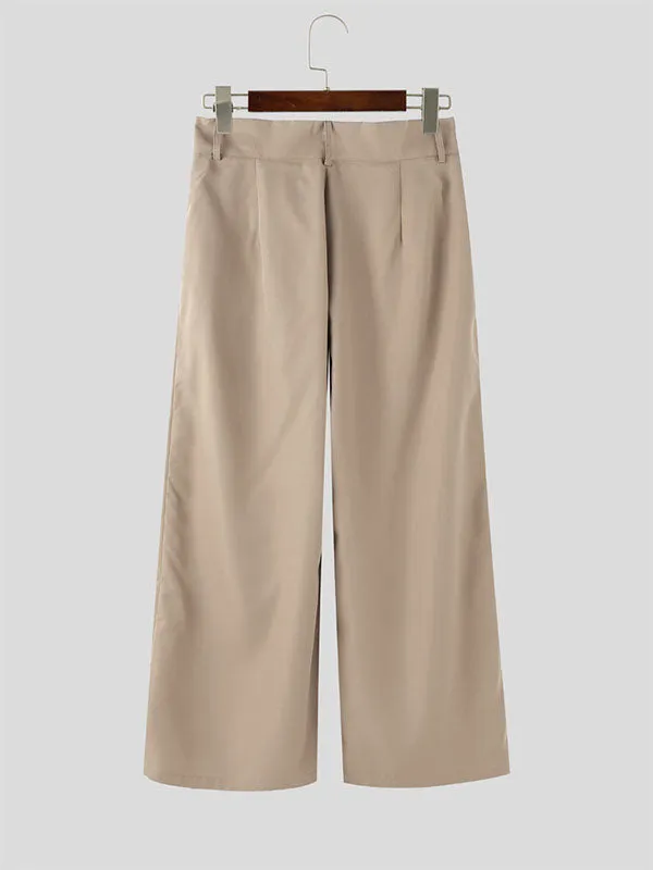 Mens Solid Color High-Waisted Casual Pant SKUL15179 sold by Incerunmen product image thumbnail 5