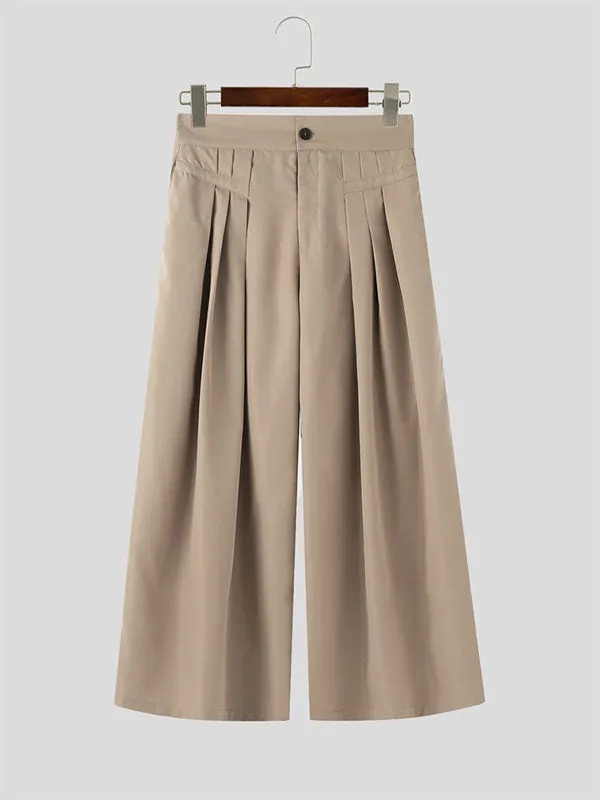 Mens Solid Color High-Waisted Casual Pant SKUL15179 sold by Incerunmen product image thumbnail 4
