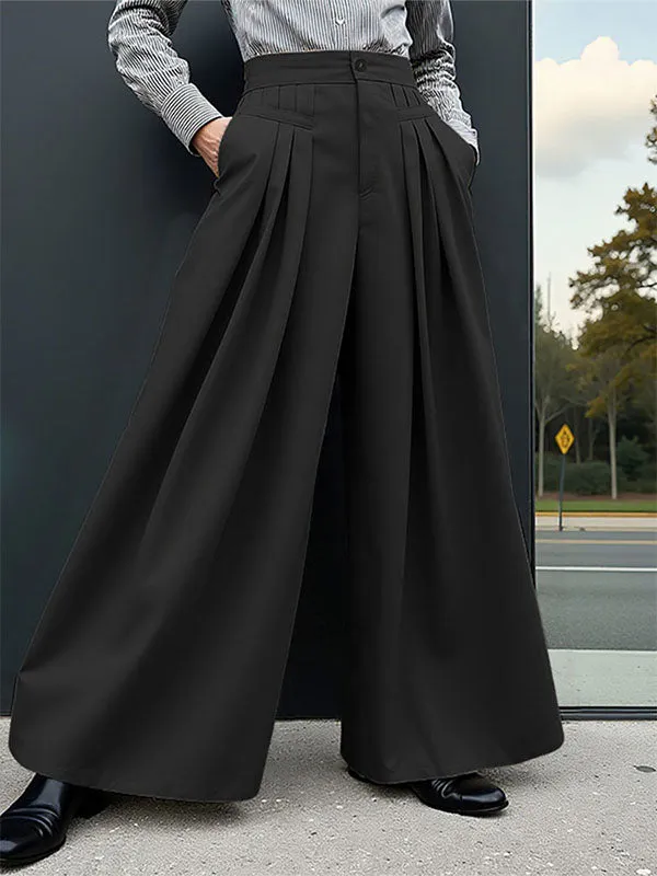 Mens Solid Color High-Waisted Casual Pant SKUL15179 sold by Incerunmen