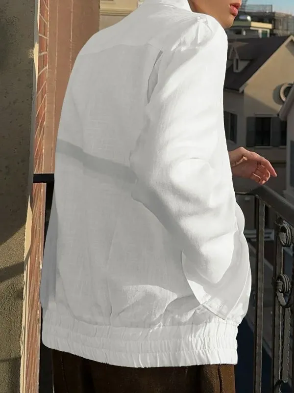 Men's Solid Color Casual Long Sleeve Jacket SKUL36622 sold by Incerunmen product image thumbnail 4