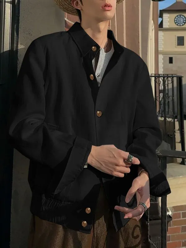 Men's Solid Color Casual Long Sleeve Jacket SKUL36622 sold by Incerunmen