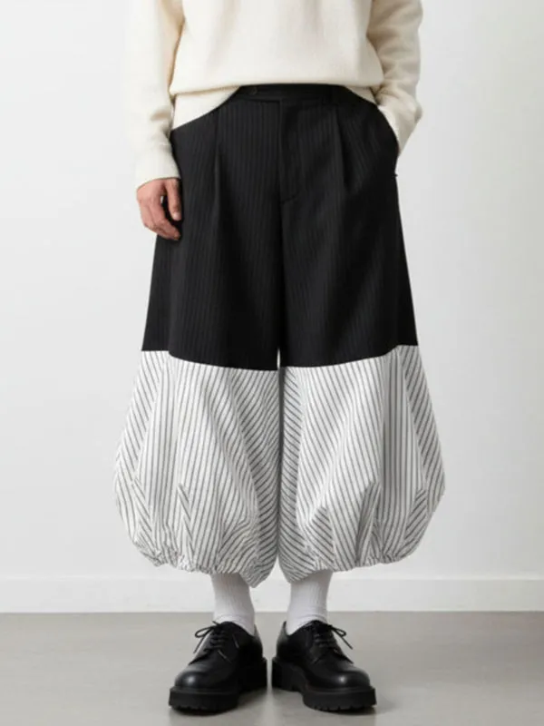 Men's Striped Color Block Lantern Pant SKUL37663 sold by Incerunmen