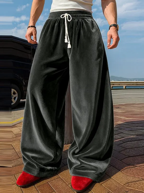 Men's Solid Color Velvet Casual Pant SKUL37680 sold by Incerunmen product image thumbnail 3