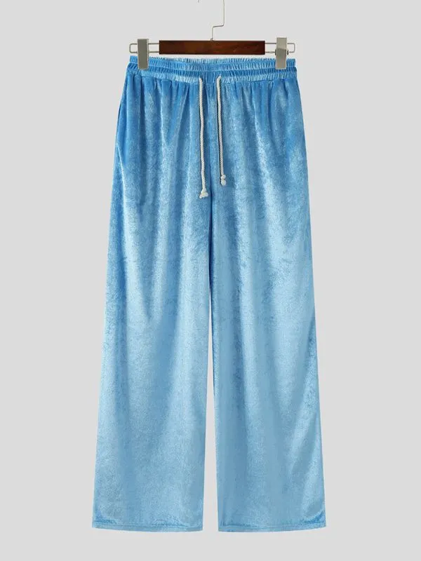 Men's Solid Color Velvet Casual Pant SKUL37680 sold by Incerunmen product image thumbnail 4