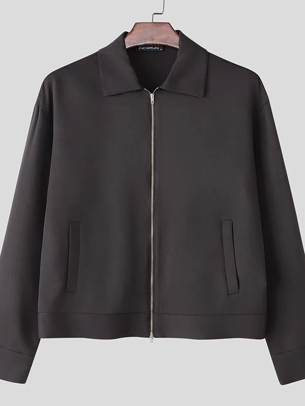 Men's Solid Color Casual Sleeve Jacket SKUL35227 sold by Incerunmen product image thumbnail 4