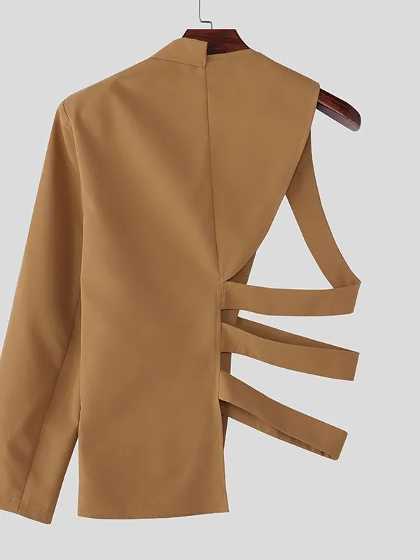 Men's Deconstructed One Shoulder Casual Blazer SKUL37695 sold by Incerunmen product image thumbnail 5