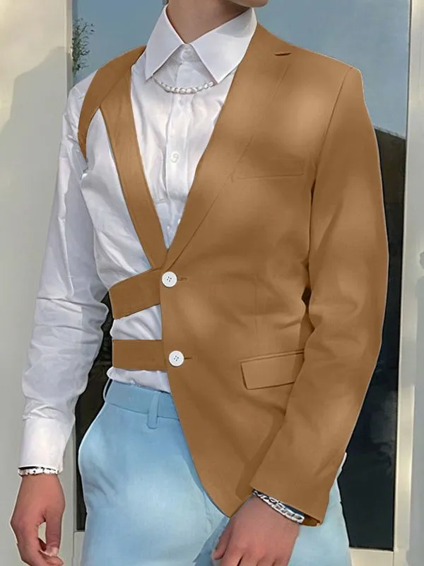 Men's Deconstructed One Shoulder Casual Blazer SKUL37695 sold by Incerunmen product image thumbnail 3