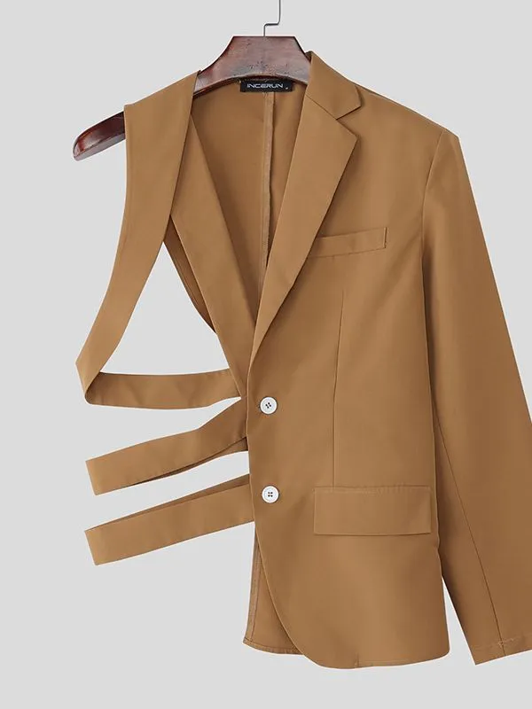 Men's Deconstructed One Shoulder Casual Blazer SKUL37695 sold by Incerunmen product image thumbnail 4