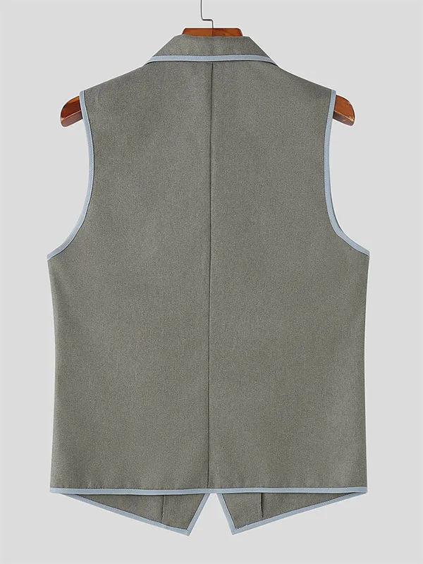 Mens Colorblock Casual Sleeveless Waistcoat SKUL20524 sold by Incerunmen product image thumbnail 5