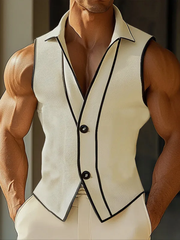 Mens Colorblock Casual Sleeveless Waistcoat SKUL20524 sold by Incerunmen