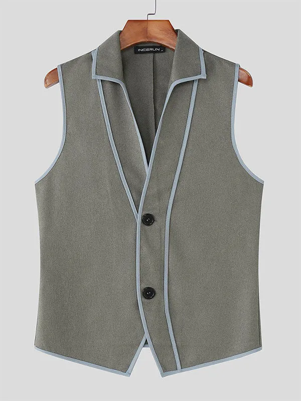 Mens Colorblock Casual Sleeveless Waistcoat SKUL20524 sold by Incerunmen product image thumbnail 4
