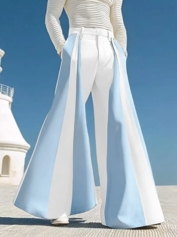 Men's Color Block Wide Leg Casual Pant SKUL36782 sold by Incerunmen product image thumbnail 3