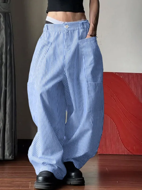 Men's Large Pocket Striped Casual Pant SKUL30582 sold by Incerunmen product image thumbnail 2