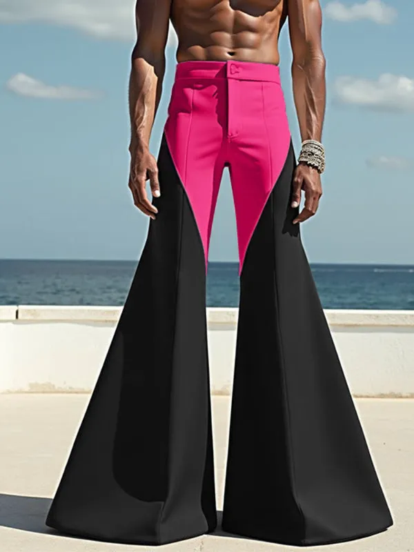 Mens Contrast Color Loose Flared Pant SKUL18930 sold by Incerunmen product image thumbnail 3