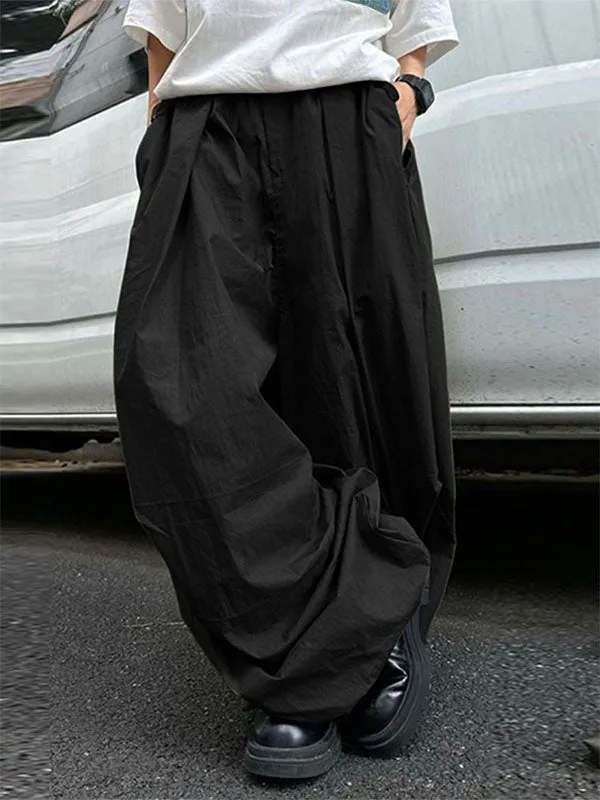 Mens Solid Color Textured Loose Pant SKUL15193 sold by Incerunmen