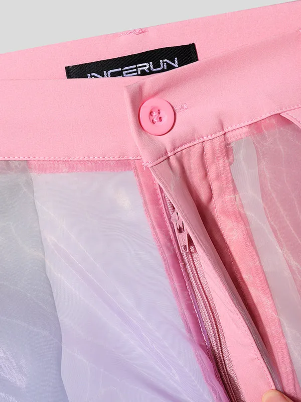 Mens Gradient Sheer Loose Casual Pant SKUL03640 sold by Incerunmen product image thumbnail 5