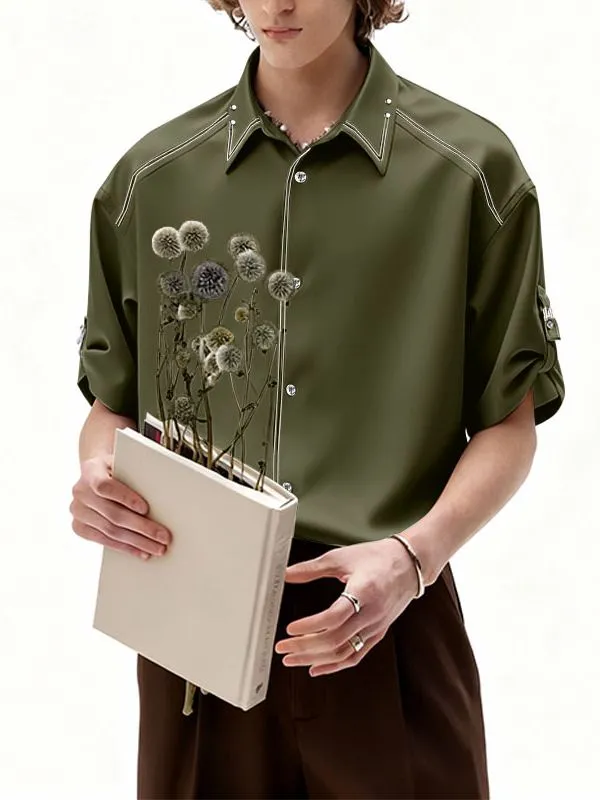Men's Color Block Stitch Short Sleeve Shirt SKUL36633 sold by Incerunmen product image thumbnail 3