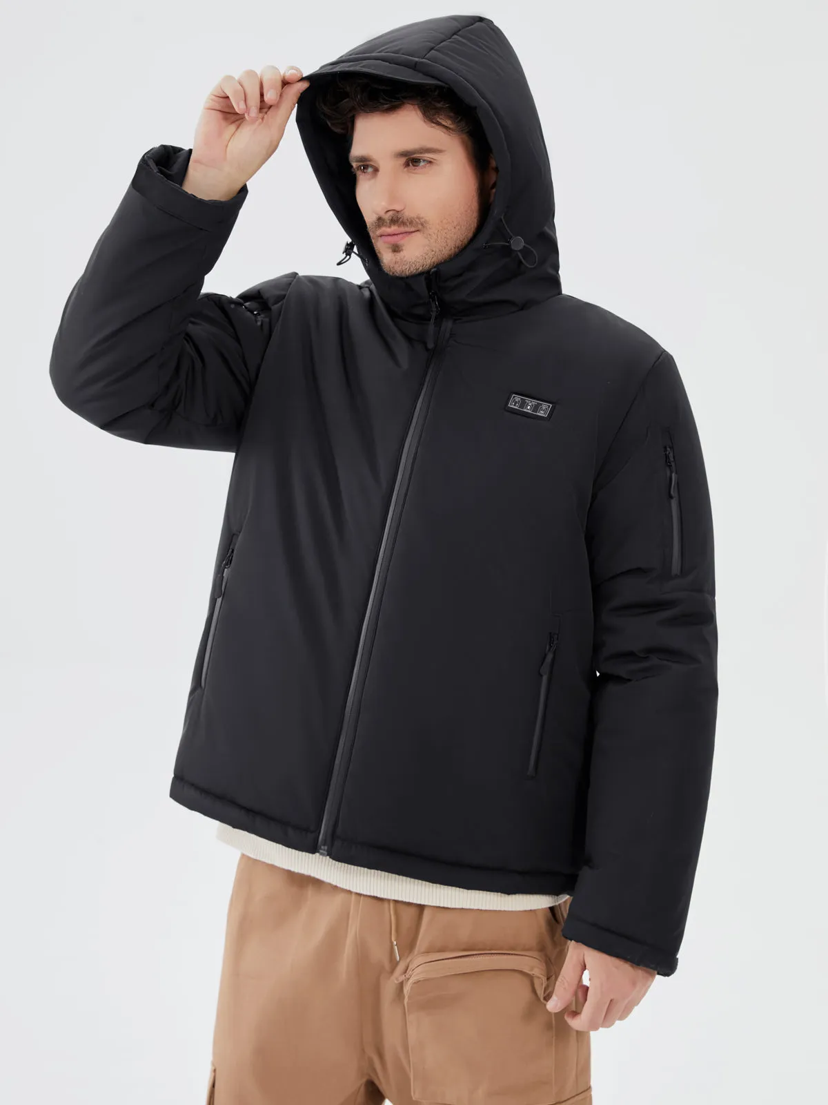 Men's Solid Color Heated Long Sleeve Jacket SKUL14478 sold by Incerunmen product image thumbnail 3