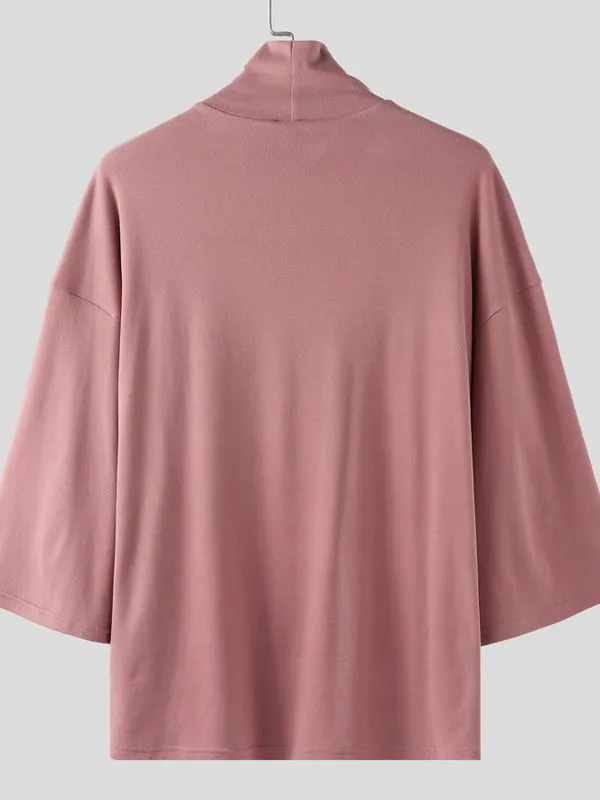 Men's Fun Embroidered High Neck T-Shirt SKUL39008 sold by Incerunmen product image thumbnail 5