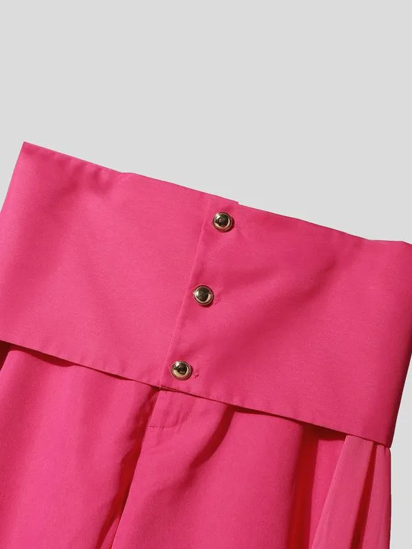 Men's Deconstructed Chiffon Flap Patchwork Straight Pant SKUL37670 sold by Incerunmen product image thumbnail 5