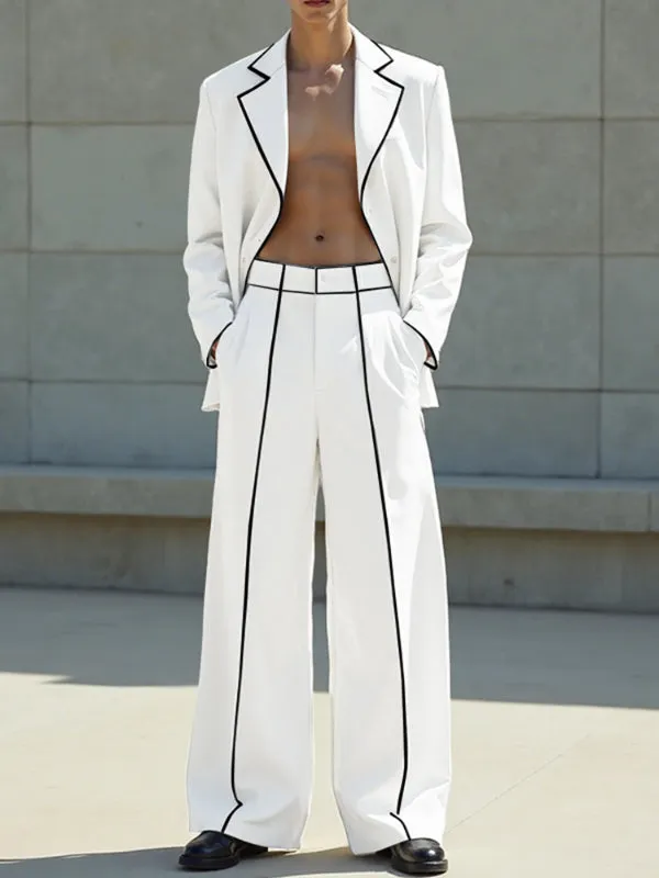 Men's Bold Stripe Colorblock Casual Two Pieces Outfit SKUL24196 sold by Incerunmen product image thumbnail 2