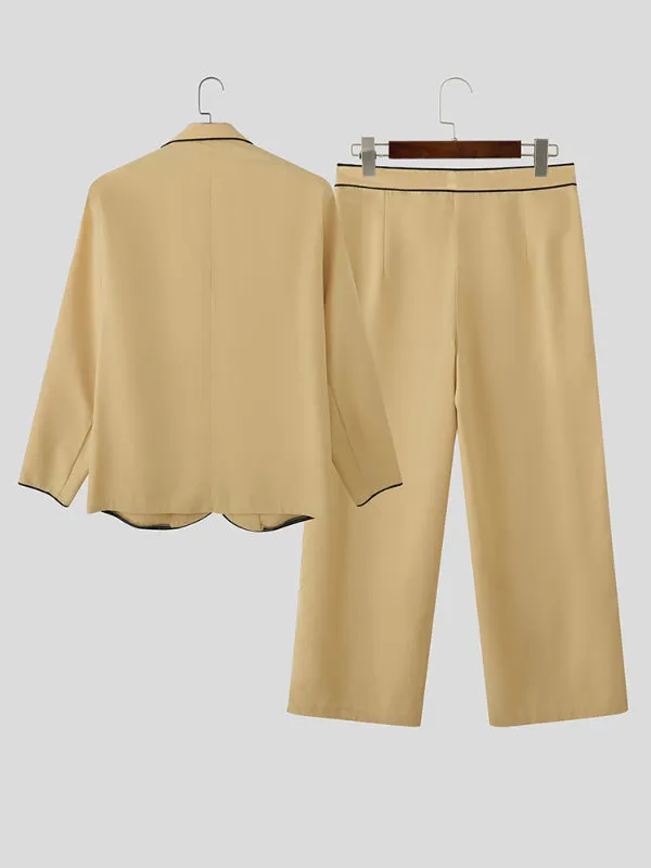 Men's Bold Stripe Colorblock Casual Two Pieces Outfit SKUL24196 sold by Incerunmen product image thumbnail 5