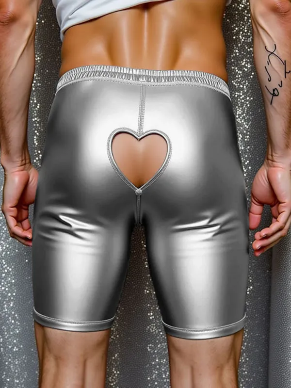 Mens Glitter Hollow-Out Casual Short SKUL18898 sold by Incerunmen product image thumbnail 2