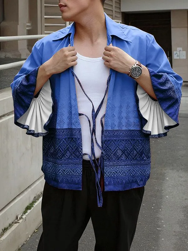 Men's Ethnic Style Print Flared Sleeve Shirt SKUL39362 sold by Incerunmen product image thumbnail 2