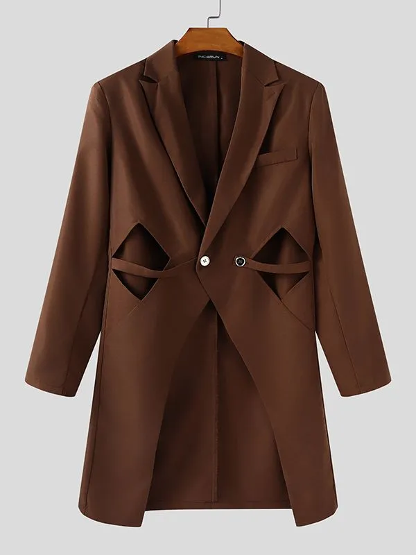 Men's Deconstructed Hollow Casual Long Sleeve Blazer SKUL30587 sold by Incerunmen product image thumbnail 4