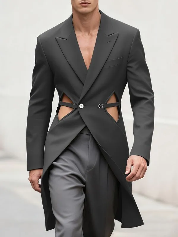 Men's Deconstructed Hollow Casual Long Sleeve Blazer SKUL30587 sold by Incerunmen