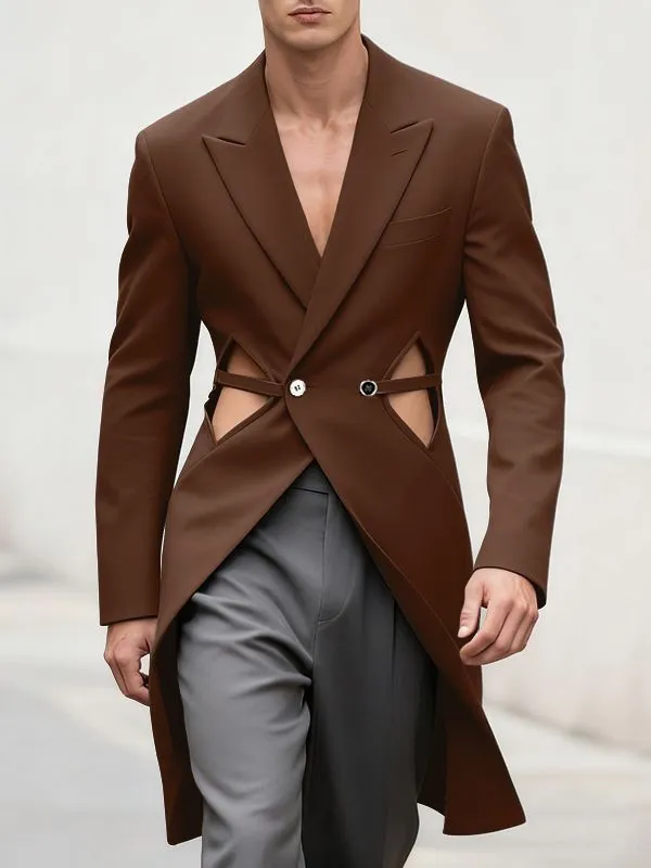 Men's Deconstructed Hollow Casual Long Sleeve Blazer SKUL30587 sold by Incerunmen product image thumbnail 3