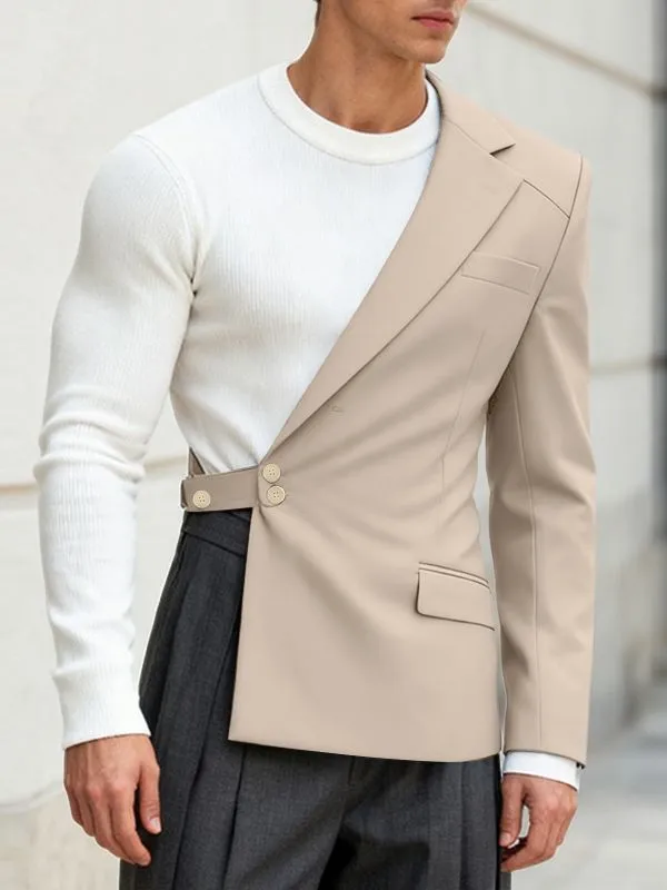 Men's Deconstructed One Shoulder Casual Blazer SKUL42334 made by Incerunmen