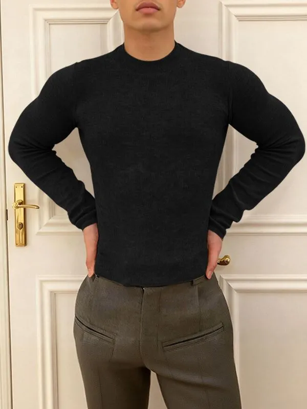 Men's Back Cutout Long Sleeve T-shirt SKUL44012 sold by Incerunmen