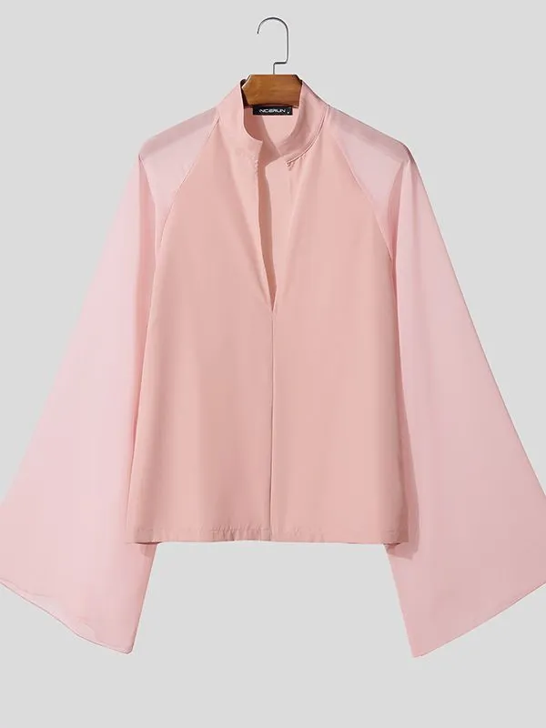 Men's Sheer Flared Long Sleeve Shirt SKUL41276 sold by Incerunmen product image thumbnail 4