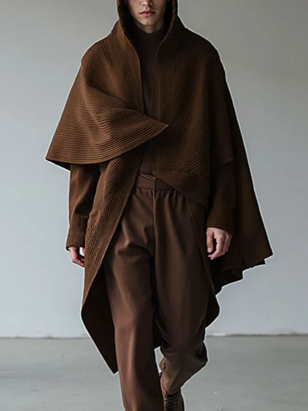Men's Solid Color Textured Cloak SKUL34058 sold by Incerunmen
