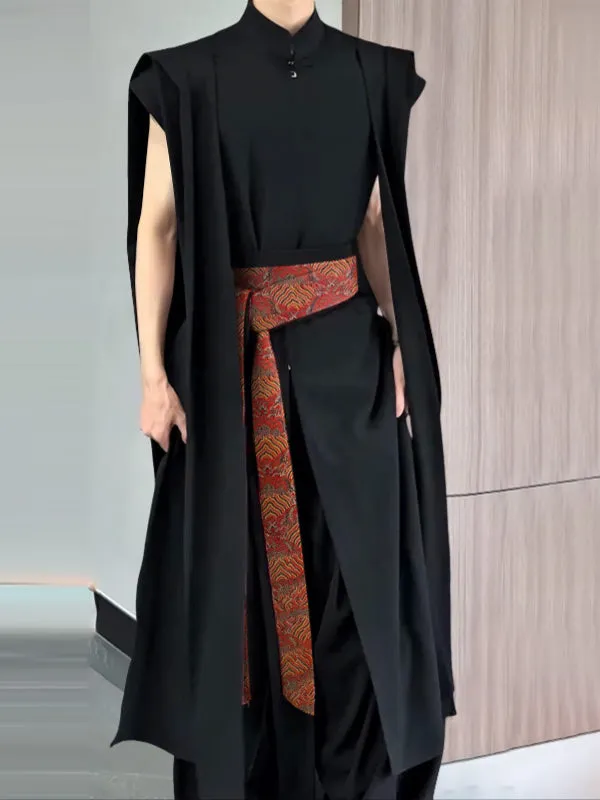 Men's Ribbon Waist Tie Long Shirt SKUL30495 sold by Incerunmen